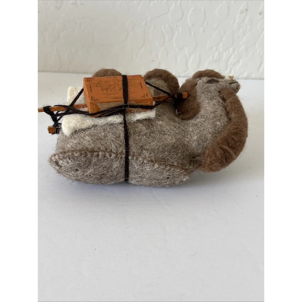 Vintage Felt Camel Art Handmade